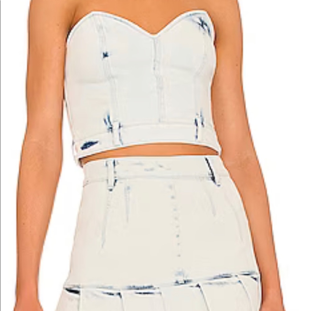 Retrofete two piece denim outfit